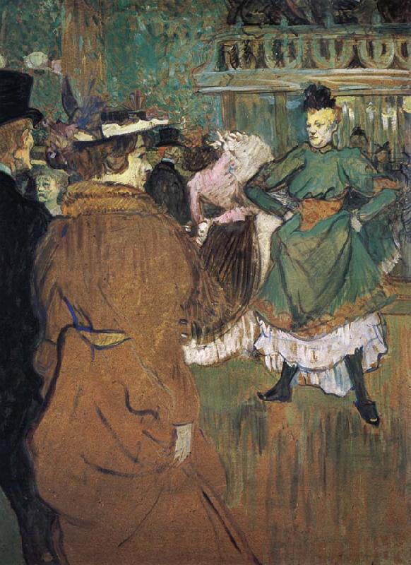 Henri  Toulouse-Lautrec Le Depart du Qua drille au Moulin Rouge